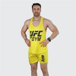 ست مردانه تاپ قهرمانی و شلوارک سوزنی UFC - Image 2